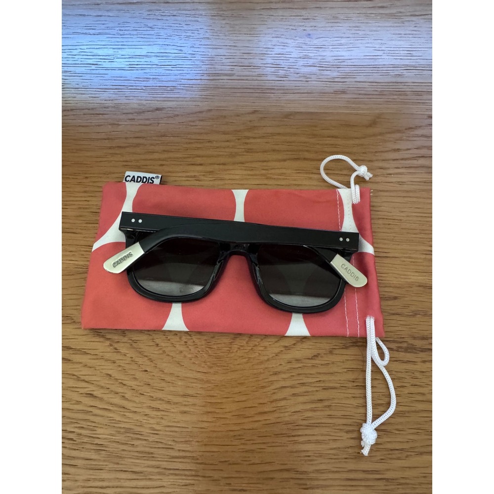Caddis Eye Appliances Jockamo Black Sunglasses 52-21-145 with Pouch - Picture 2 of 4